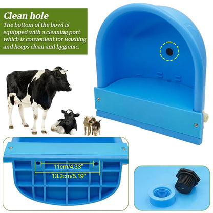 Livestock Cattle Goat Water Drinker Bowl Automatic Water Bowl Float Valve Cow Horse Drinking Bowl Farm Animal Poultry Feeding