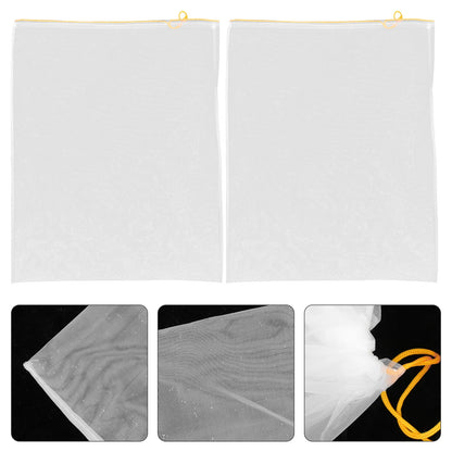 2 Pcs Honey Filter Net Filtration Beekeeping Equipment Household Bag Tool Nylon Fruit