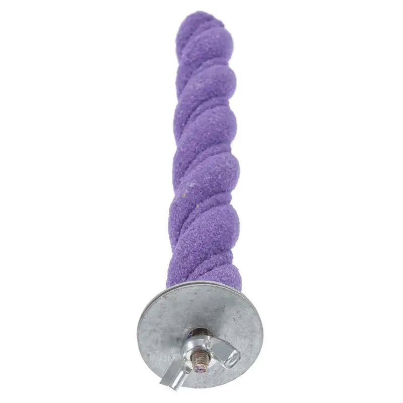 Parrot Claw Grinding Stick Wooden Stick Bird Perching Sand Parakeet Grinding Bar Teeth Bite Toy Pet Bird Chew Toy Parrot Cage
