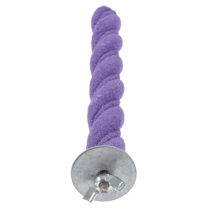 Parrot Claw Grinding Stick Wooden Stick Bird Perching Sand Parakeet Grinding Bar Teeth Bite Toy Pet Bird Chew Toy Parrot Cage