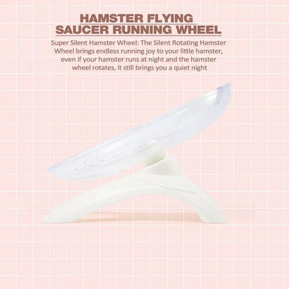 Hamster Running Wheel Super Silent 7 Inch Acrylic Running Disc Toy Thickened And Sturdy Hamster Accessories For Hamsters Gerbils