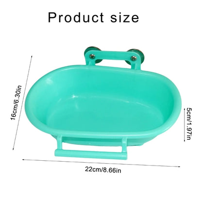 Screw Bird Bathtub for Parrots Birdcage Hanging Shower Basin Parrot Bathing Tray Cage Bathing Tub for Various Size Bird