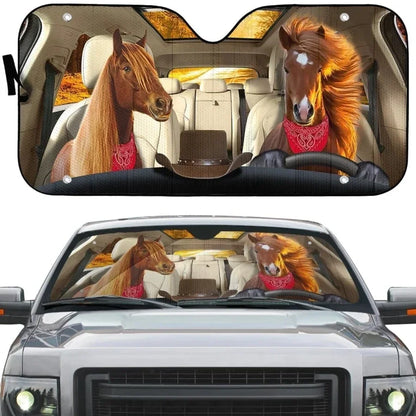 Lovely Hamsters Family Pattern Car Accessories Universal Car Windshield UV And Heat Car Sun Shade For Windshield