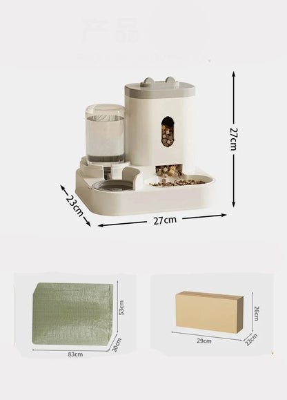 Automatic Feeder with Water Fountain
