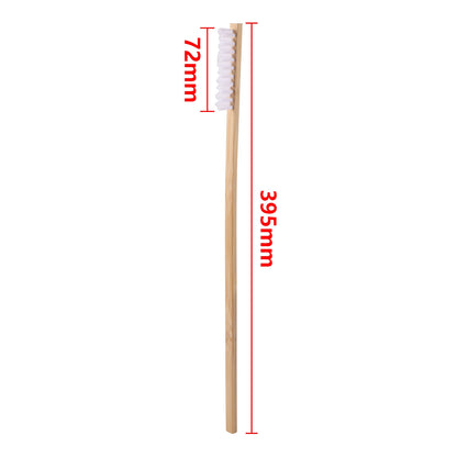 2 Pcs Bird Cage Cleaning Brush Long Wooden Handle Multi-function Bird Cleaning Supplies Durable Suitable For Parrot Cage Brush