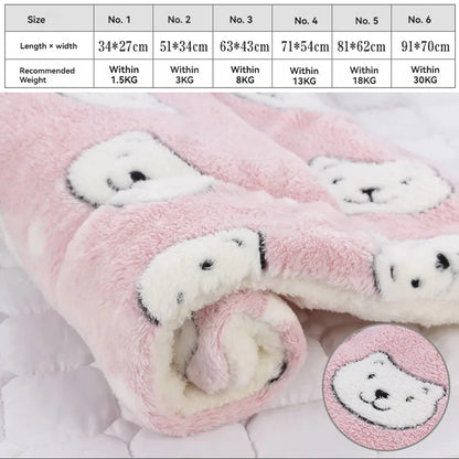 Soft Flannel Pet Bed Blanket
