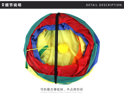 Foldable Cats Tunnel for Interactive Pet Training Fun - Kitty, Puppy, Kitten, and Rabbit Tube Toy to keep your pets entertained