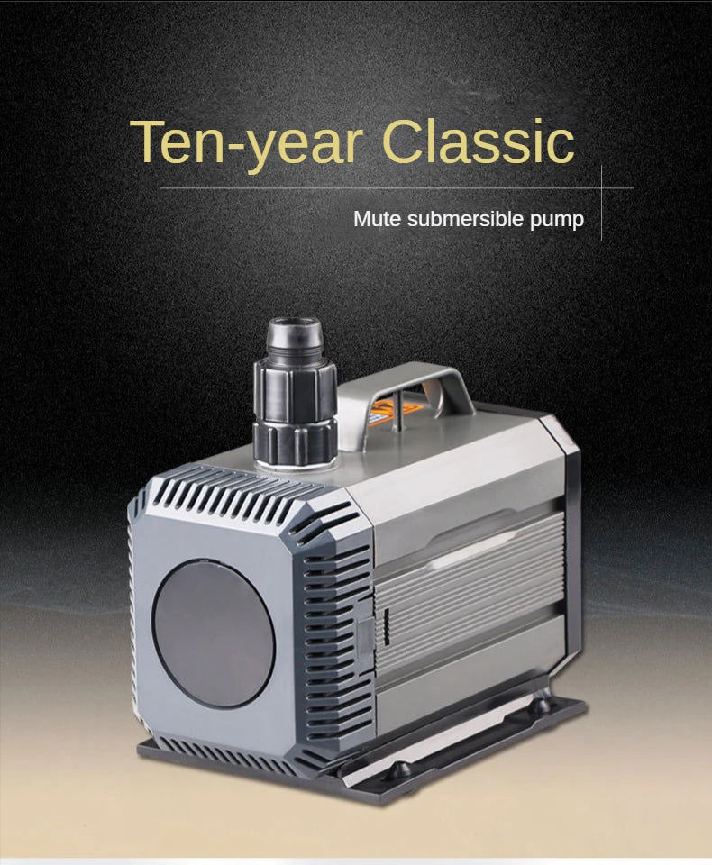 Aquarium Submersible Pump 220-240V Fountain Filter Fish Pond Silent Pump Amphibious Water Tank Fountain Side Suction Pump