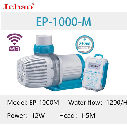 Jebao 2023 New Water Pump Ultra-quiet EP Submersible Water Pump Fountain Pump Filter Fish Pond Aquarium Bottom Suction Pump