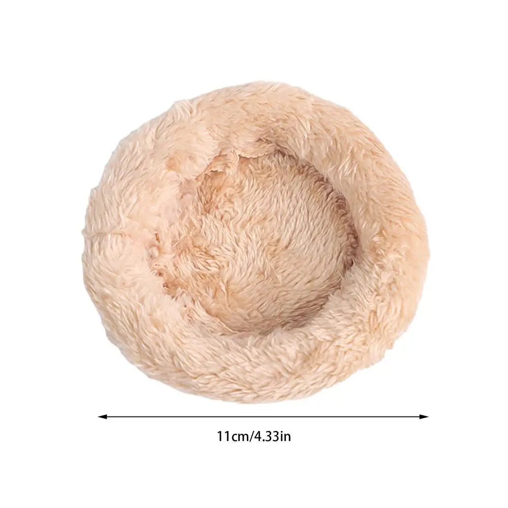 Bird Cotton Nest Coconut Shell Parrot Warm Nest Mat Bird Sleeping Tool with Thickened Edge for Lovebird Budgie Parakeet Conure