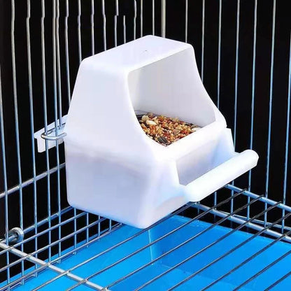 No Mess Bird Feeders Automatic Parrot Feeder Drinker Acrylic Seed Food Container Cage Accessories For Small And Medium Parakeets