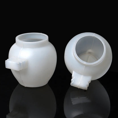 2pcs Mini Bird Parrot Food Bowl Water Bowl Feeder Plastic Pigeons Birds Cage Sand Cup Feeding Holder Bird Feeder Outdoor