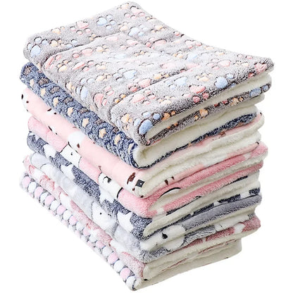 Soft Flannel Pet Bed Blanket