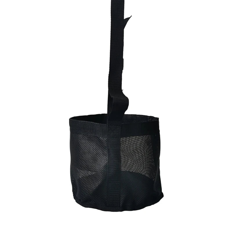 Horse Feed Bag, Mesh Horse Feeding Hays Bag Hays Bucket with Adjustable Strap