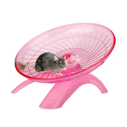 Hamster Running Wheel Super Silent 7 Inch Acrylic Running Disc Toy Thickened And Sturdy Hamster Accessories For Hamsters Gerbils