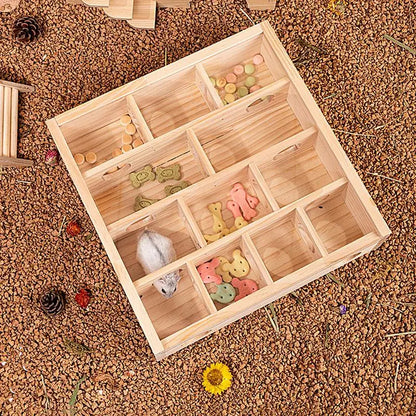 Maze Hamster Toy Hamster Play Toys Gerbil Maze Wooden Funny Toy Hamster Toys Gerbil Maze Small Pet Animals Activity With