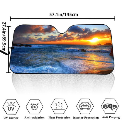 Lovely Hamsters Family Pattern Car Accessories Universal Car Windshield UV And Heat Car Sun Shade For Windshield