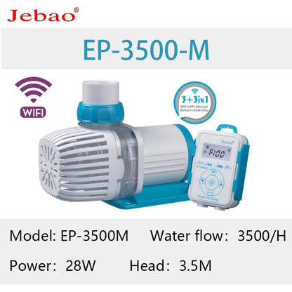 Jebao 2023 New Water Pump Ultra-quiet EP Submersible Water Pump Fountain Pump Filter Fish Pond Aquarium Bottom Suction Pump