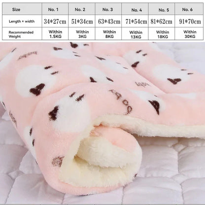 Soft Flannel Pet Bed Blanket