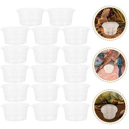 Pets Feeding Plate Reptile Bowl Turtle Gecko Snake Breeding Tray Resin Vivarium Food Water Dish Fogger