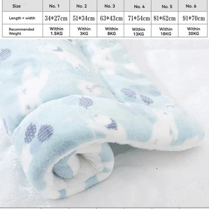 Soft Flannel Pet Bed Blanket