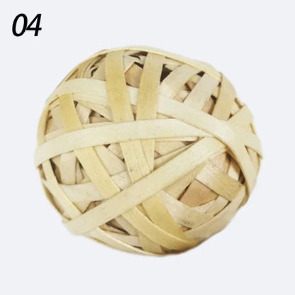 7CM Rabbit Ball Toys Bunny Treats Toys For Teething Small Animal Chew Toys Grass Ball For Dwarf Hamster Rabbits Guinea Pigs Ger