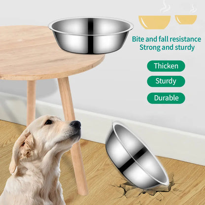 Large Capacity Stainless Steel Dog Bowl