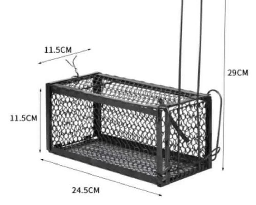 1pc Iron Sensitive Rat Trap Rat Catcher Cage for Chipmunks Rats Hamsters Similar-sized Live Rodents