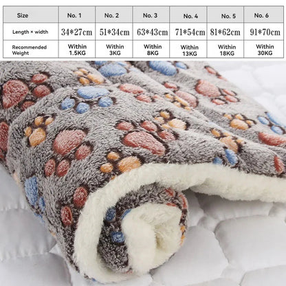 Soft Flannel Pet Bed Blanket