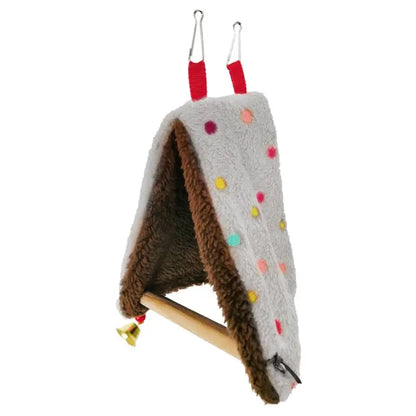 Parrot Nest Pet Bird Snuggle Hammock Hanging Plush Cave Cage Tent Bed for Parrot Cockatoo Conure Lovebird Finch