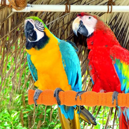 Parrot Claw Grinding Stick Wooden Stick Bird Perching Sand Parakeet Grinding Bar Teeth Bite Toy Pet Bird Chew Toy Parrot Cage