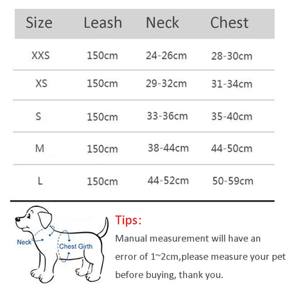 Adjustable Cat Dog Harness Leash Set