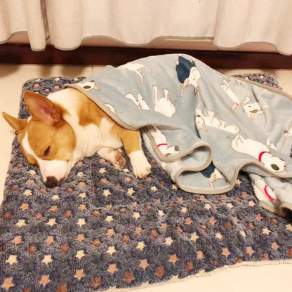 Soft Flannel Pet Bed Blanket