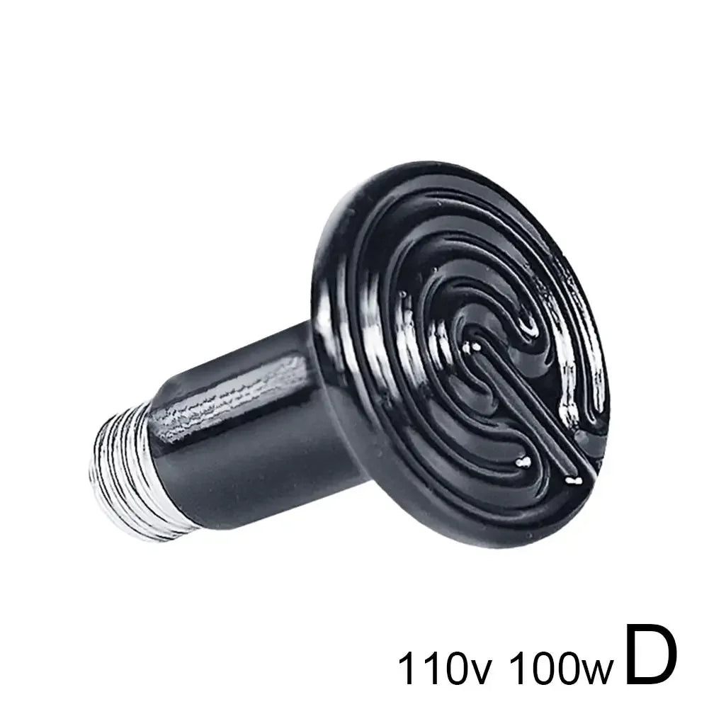 1pcs Ceramic Heat Emitter Night Heat Lamp Bulbs For Bearded Dragon Gecko Lizard Snake Chicken R0k8