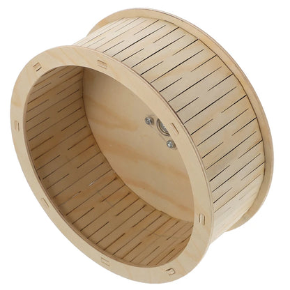 Gerbil Toy Wood Silence Wheel Hamster Running Track Rollers Hamsters Exercise Spinners Pet Mice Race Furniture