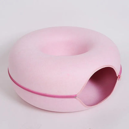 Interactive Donut Cat Bed