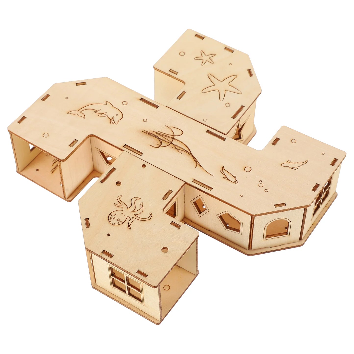 Hamster Tunnel Toy Plaything Small Pet Hidden House Gerbil Labyrinth Climbing Toys