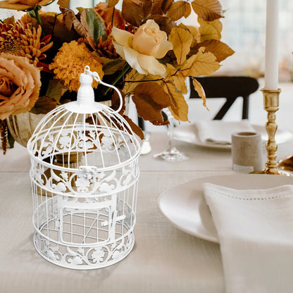 European-style Birdcage delicate Pastoral Iron Craft Bird Cage Shop Window Photo Props wedding Party Festival Birdcages Ornament