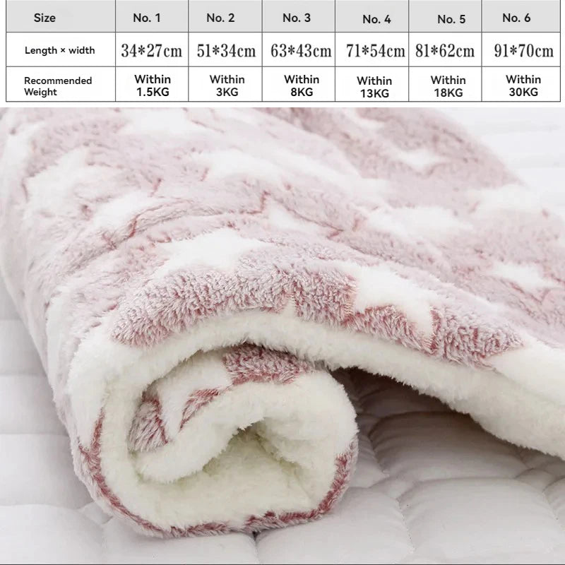 Soft Flannel Pet Bed Blanket