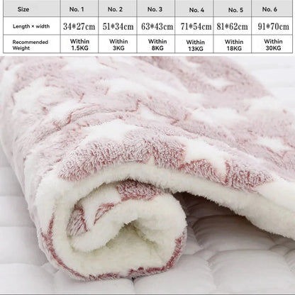 Soft Flannel Pet Bed Blanket