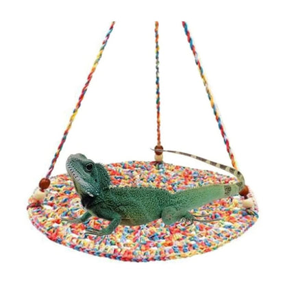 Hammock for Large Small Bearded Dragons Geckos Lizards Snake Crocheted Climbing Hammock Climbing Bed