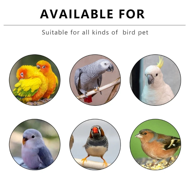 Screw Bird Bathtub for Parrots Birdcage Hanging Shower Basin Parrot Bathing Tray Cage Bathing Tub for Various Size Bird