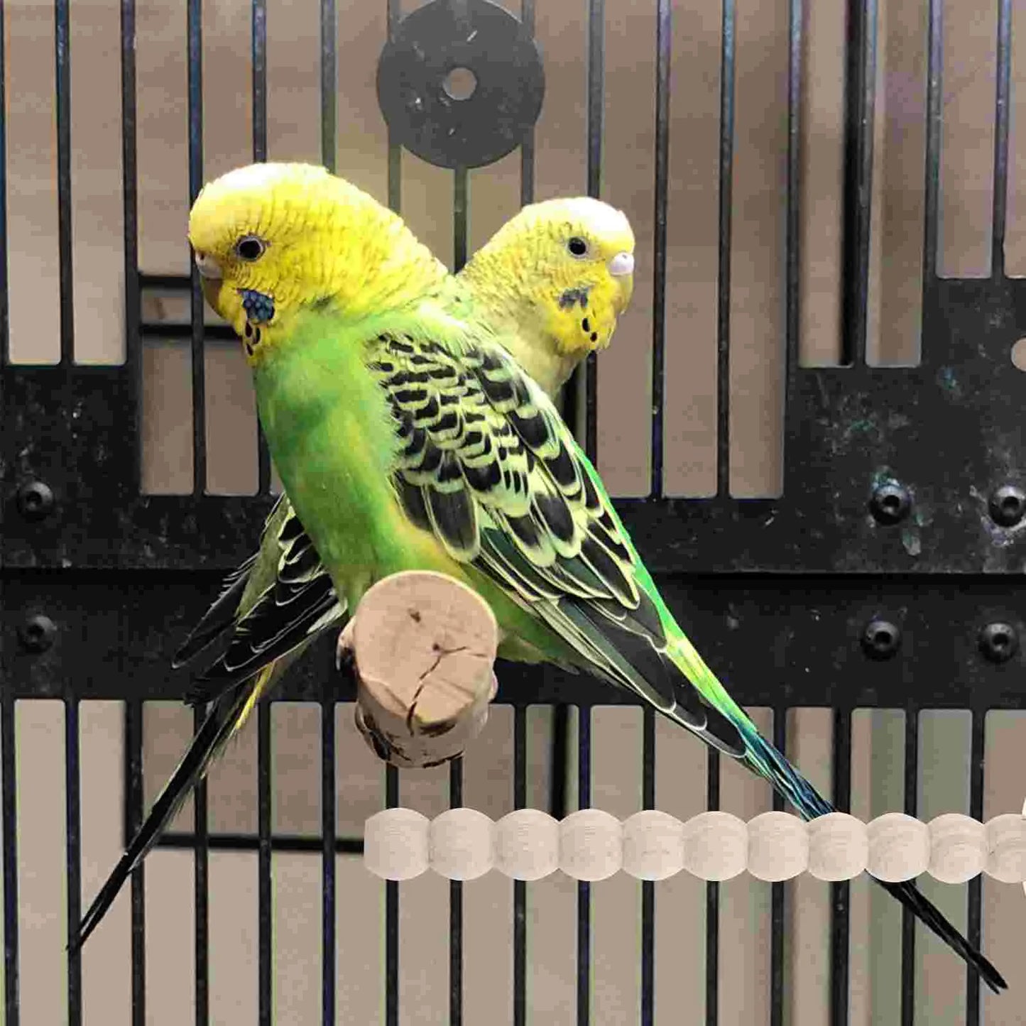 Bird Toy Parrot Perch Cage Accessories Parakeet Stand Wooden Perches for Birdcage Cockatiels