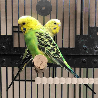 Bird Toy Parrot Perch Cage Accessories Parakeet Stand Wooden Perches for Birdcage Cockatiels