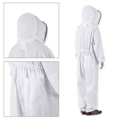 Beekeeper Protective Suit Bee Keeping Equipment Beekeeping Jacket White New