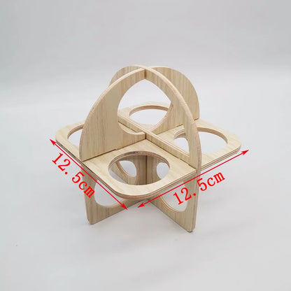 Hamster House DIY Hamster Wooden Gerbil Hideout House Canary Seesaw Pet Sport Wheel Exercise Toy Small Animal Toys