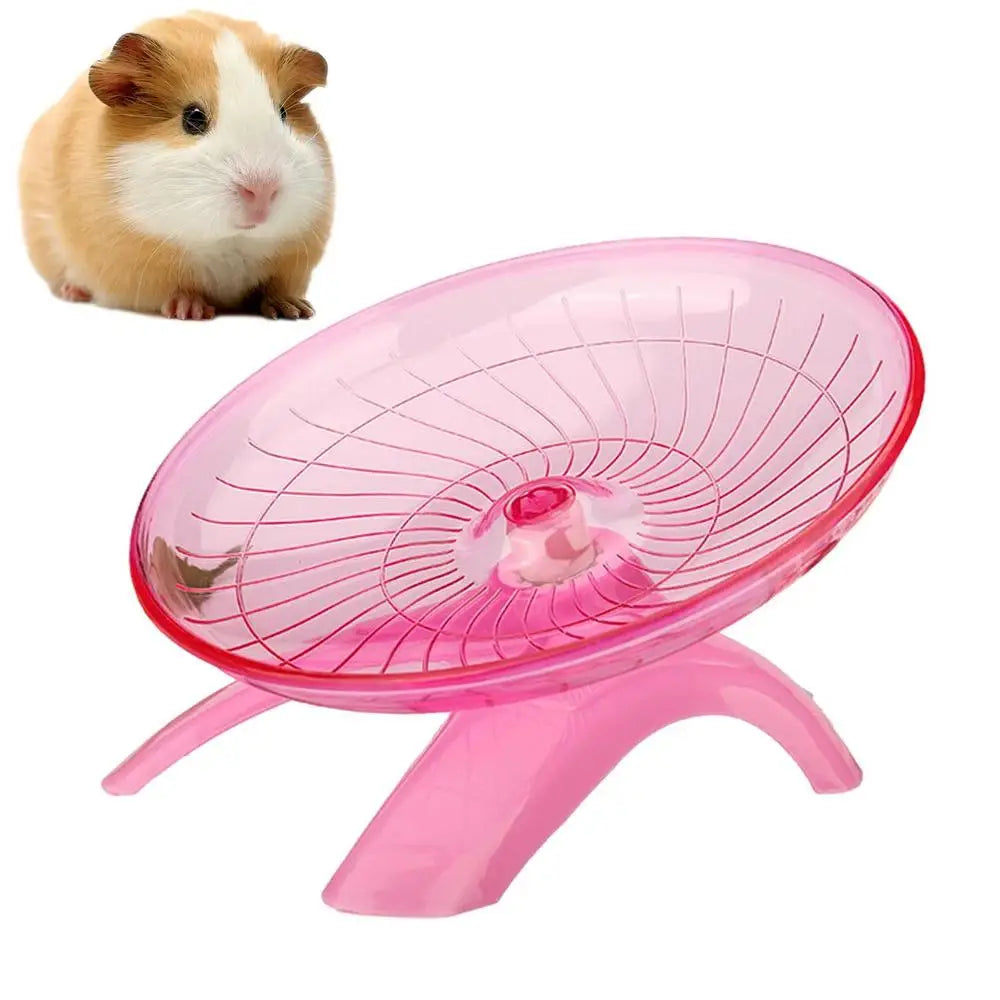 Hamster Running Wheel Super Silent 7 Inch Acrylic Running Disc Toy Thickened And Sturdy Hamster Accessories For Hamsters Gerbils
