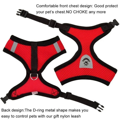 Adjustable Leash Reflective Harness