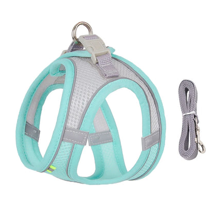 Adjustable Cat Dog Harness Leash Set