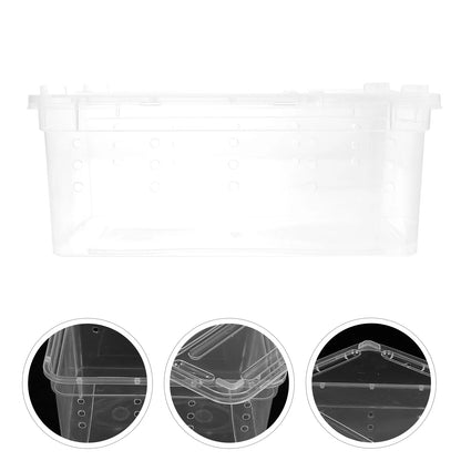 Pets Feeding Plate Reptile Bowl Turtle Gecko Snake Breeding Tray Resin Vivarium Food Water Dish Fogger